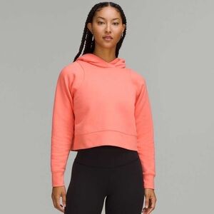 Lululemon Loungeful Cropped Hoodie - Coral